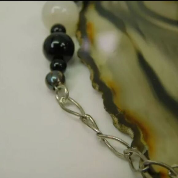 Desert Rose Trading 925 Sterling Silver Onyx & Agate 122g - Picture 6 of 7